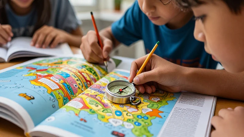 Ciencias sociales: libro y mapa vibrantes