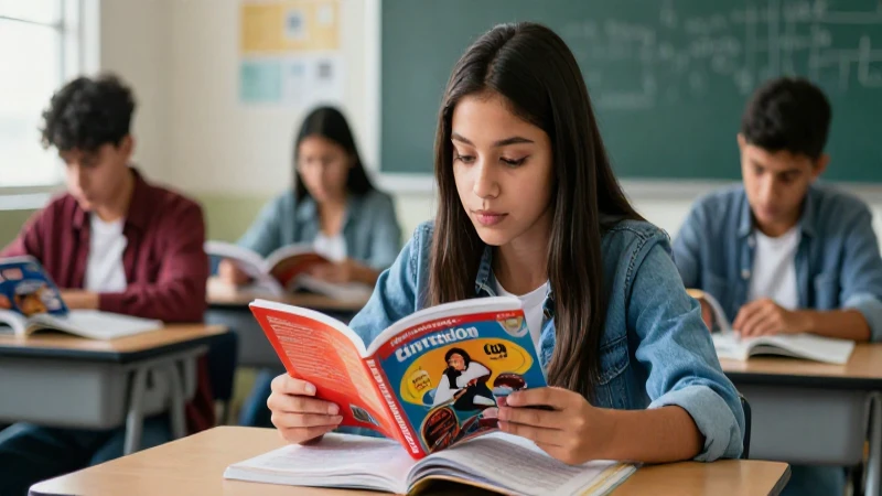 Conoce la importancia de los libros de texto en la educación 5 Joven estudiante mexicano concentrado en aula