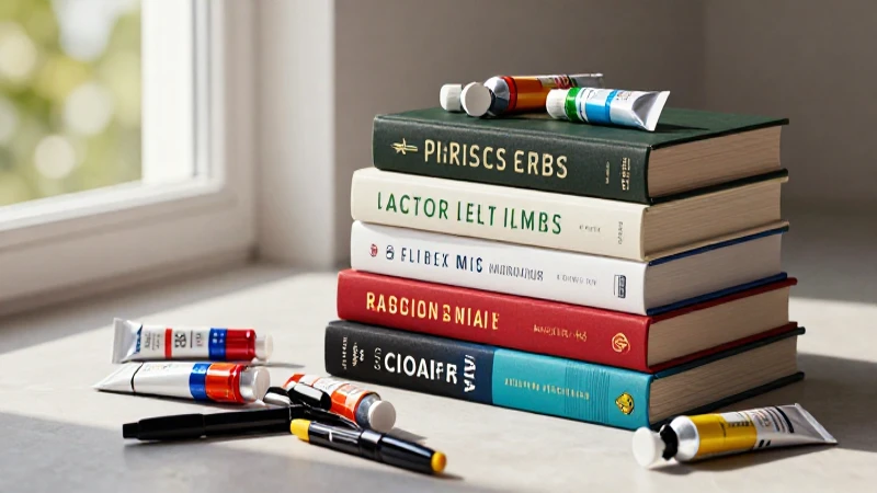 Estética de libros, arte y materiales