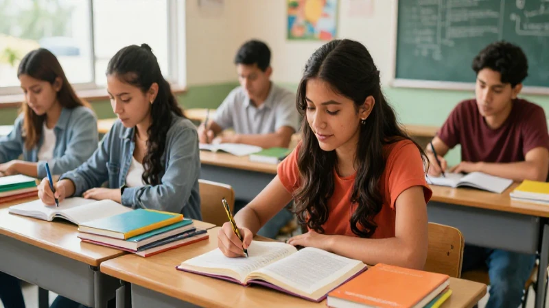 los mejores libros de texto de Jaime Torres Bodet: Aprende mejor y destaca 3 Estudiantes mexicanos aprendiendo en un aula vibrante