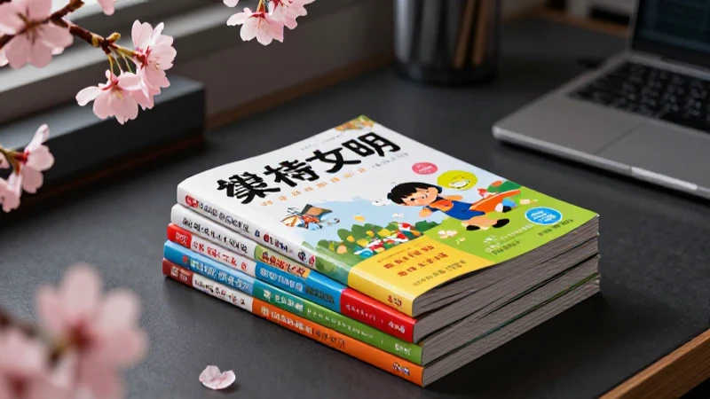 Estilo de estudio japonés vibrante y detallado