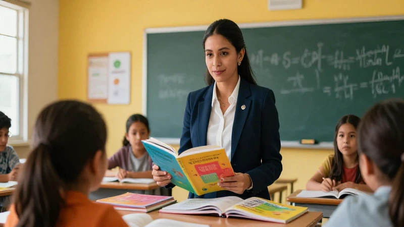 Libros de texto de Julieta Fierro: Aprende con los mejores 4 Maestra profesional en un aula moderna y vibrante