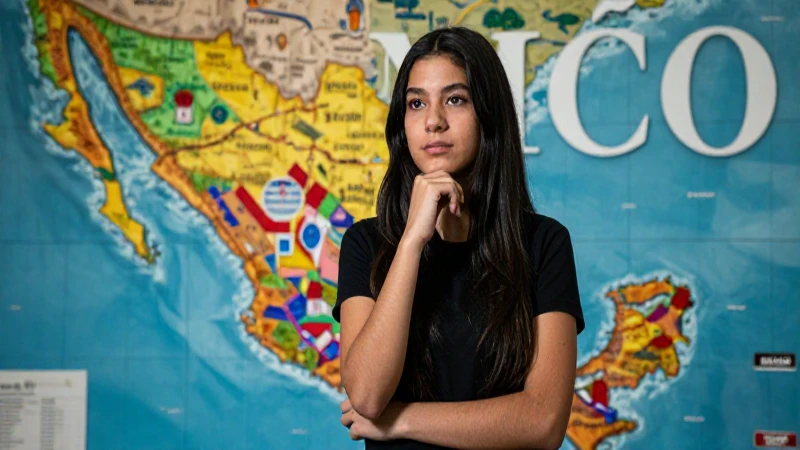Estudiante mexicano reflexivo en estilo académico