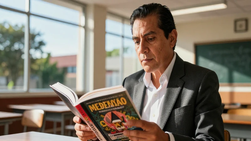 Retrato académico profesional en ambiente cinematográfico y educativo