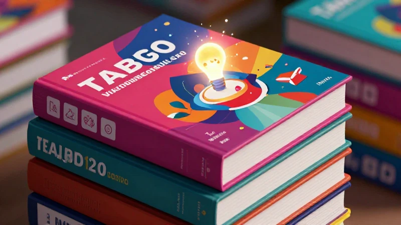 Ilustración brillante de libros modernos en México