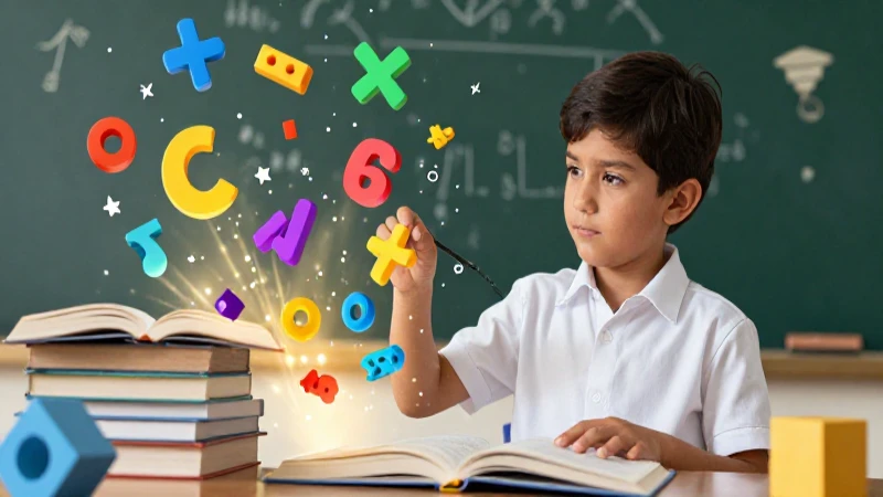 Niño mexicano aprende matemáticas con estilo profesional