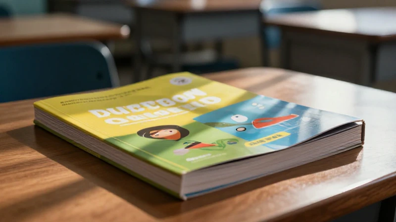 Libro vibrante y sombrío en escritorio de madera