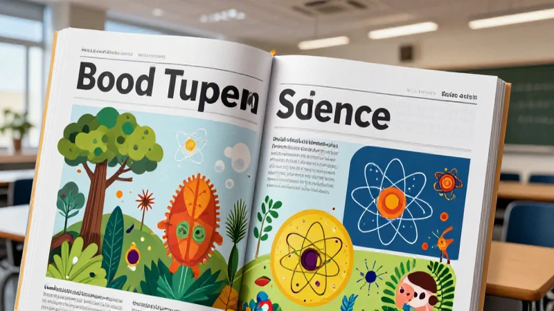 Conoce los mejores libros de texto para la nueva ley educativa 3 Cubre el libro de ciencia con ilustraciones profesionales vibrantes