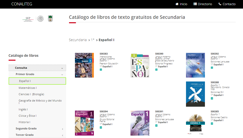 libros de texto para el exito academico en primer grado de secundaria
