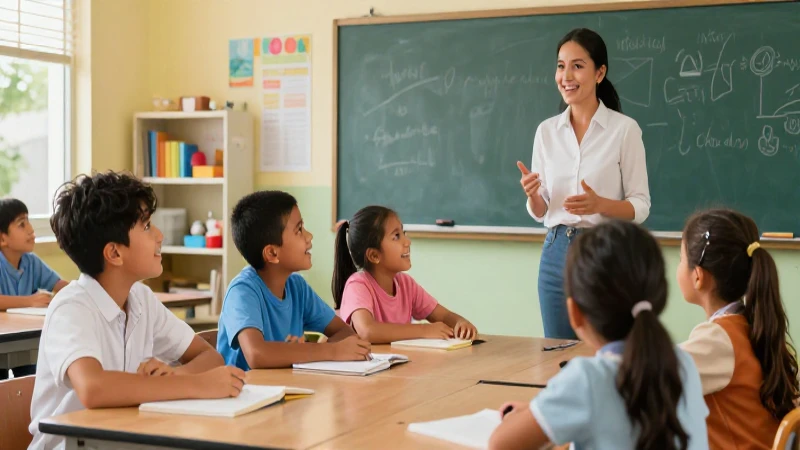 Encuentra los mejores libros de texto de español para 4to grado en primaria 4 Aula moderna con alumnos mexicanos felices