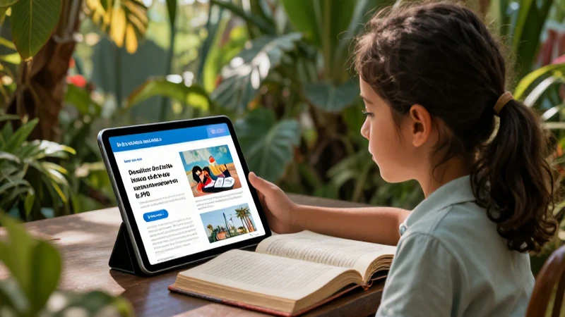 Libros de texto de primaria en PDF: la mejor opción educativa en Cuba 3 Niño curioso estudia en Cuba con recursos digitales