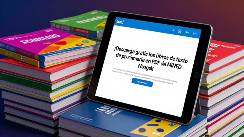 Descarga gratuita libros de texto del MINED