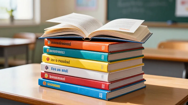 Libros escolares coloridos bajo luz solar vibrante
