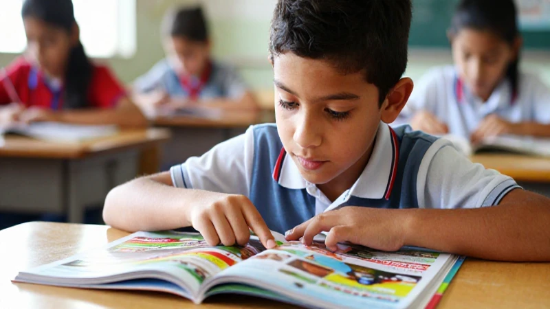 Conoce el significado de los libros de texto: guía completa y útil 3 Niño mexicano estudiando con libro vibrante