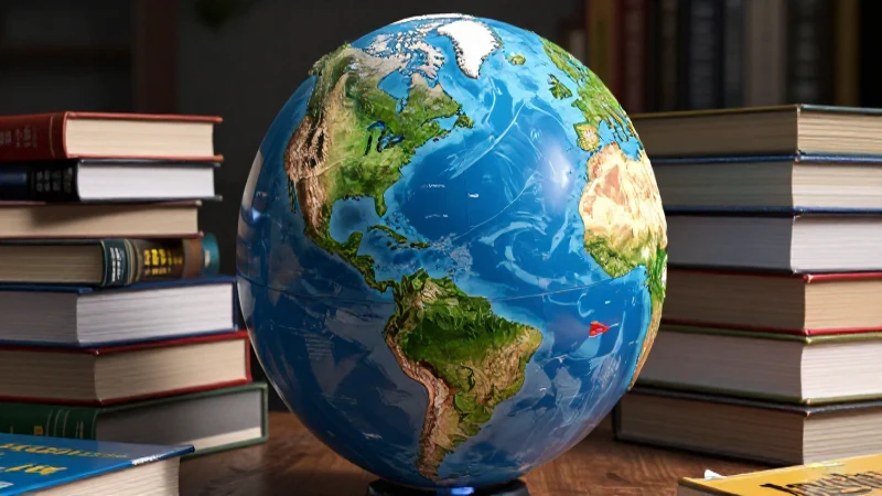 Globo 3D educativo y detallado de México