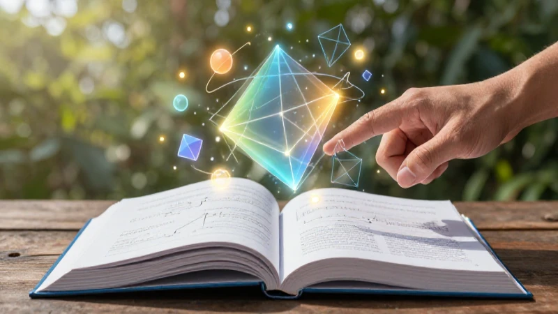 Libros de texto SEP de matemáticas: guía para el éxito académico 3 Ilustración de matemáticas moderna con conceptos abstractos