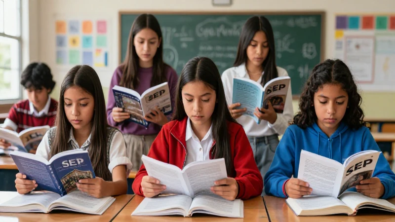 Estudiantes mexicanos aprendiendo en un aula dinámica