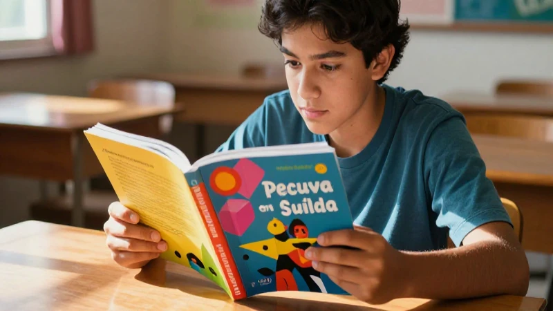 Estudiante mexicano con luz natural en escritorio