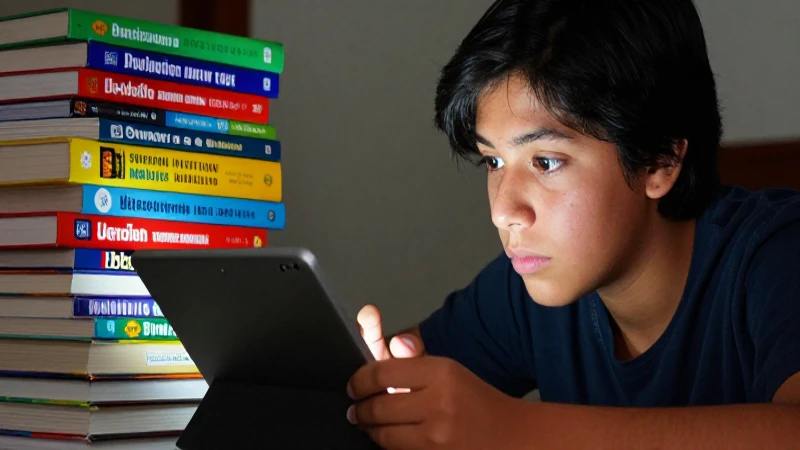 Guía completa: Mejores libros de texto para tercer grado de secundaria 4 Estudiante mexicano con libros y tablet