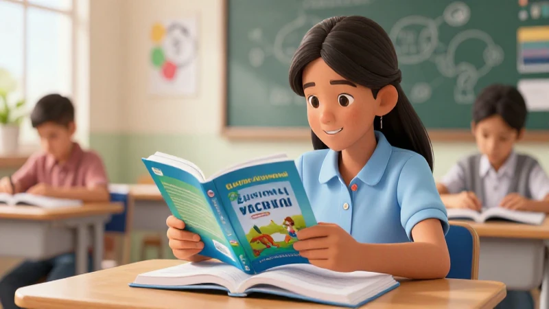 Estudiante mexicano motivado en escena premium