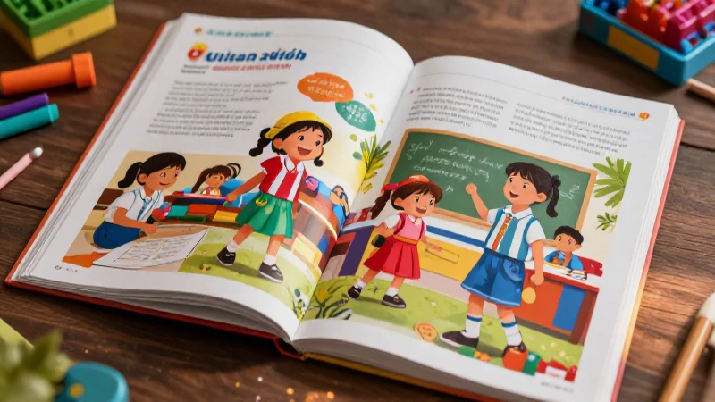 Estudiante mexicano alegre en libro educativo dinámico