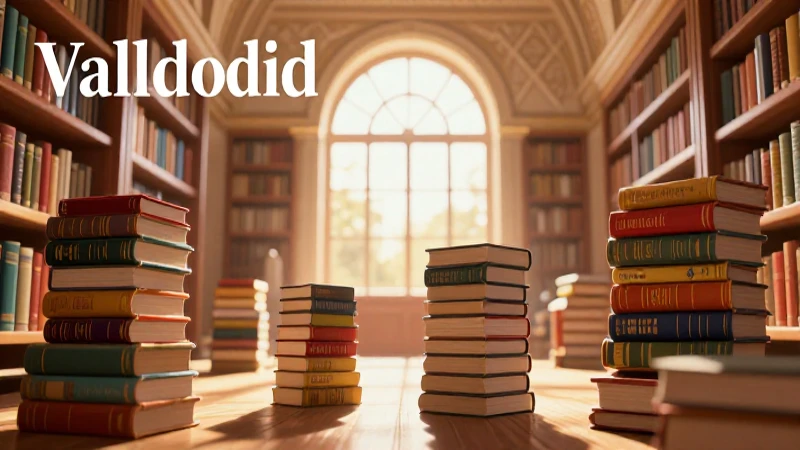 Libros color en elegante biblioteca con luz
