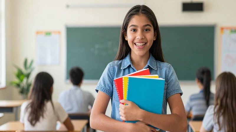 Mejores libros de texto de Xochitl Galvez para el éxito académico 3 Estudiante mexicano entusiasta sosteniendo libros vibrantes