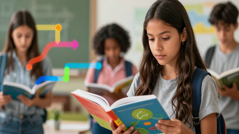 Encuentra los mejores libros de texto y curriculum para tu educación 5 Estudiante mexicano con libro educativo en un estilo dinámico