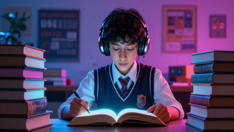 Conoce los mejores libros de educación para bachillerato: guías completas y recursos imprescindibles 3 Estudiante mexicano con libros, iluminación dramática y estilo premium