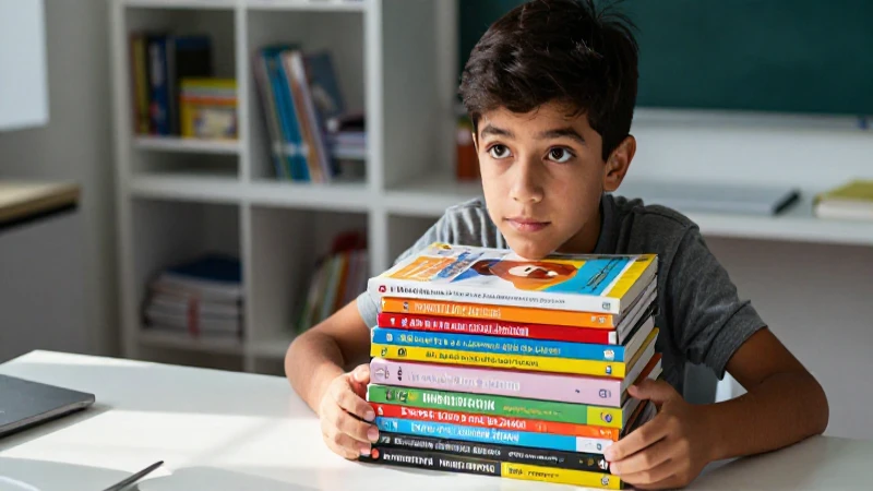 Encuentra los mejores libros escolares para tus estudios 5 Joven estudiante estudia con determinación y estilo moderno