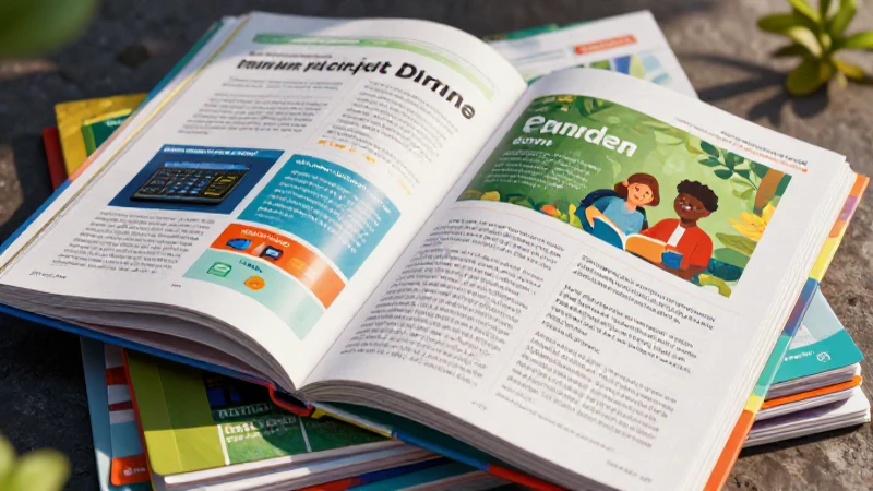 Libro de texto educativo detallado y vibrante