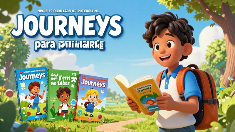 Potencia el aprendizaje: los mejores libros de Journeys para primaria 3 Libros de primer grado, ilustración profesional y vibrante