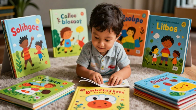 Selecciona libros coloridos para preescolar