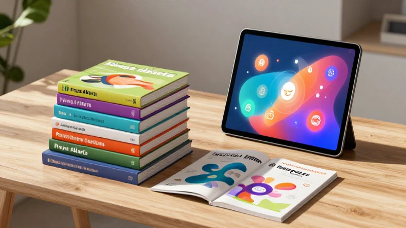 Conoce los mejores libros para estudiar los módulos de Prepa Abierta 4 Libros educativos y tablet ilustran aprendizaje dinámico