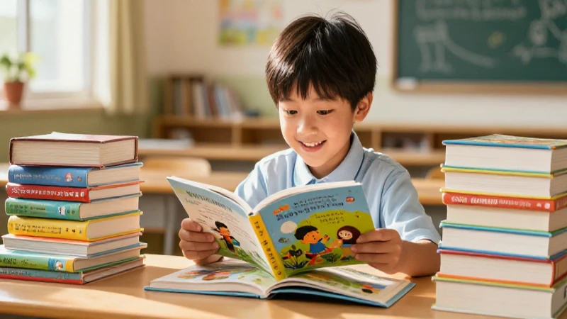 Libros infantiles inspiradores: fomenta la pasión por la lectura en primaria 3 Niño leyendo con alegría libros inspiradores