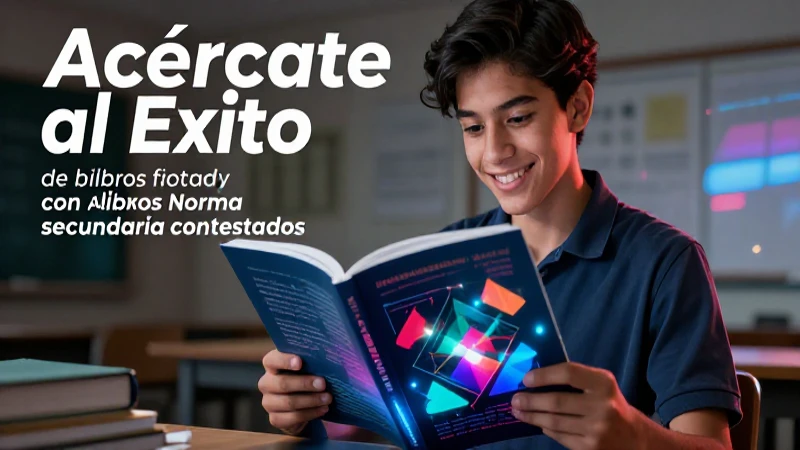 Estudiante mexicano con libros de la Nueva Escuela Mexicana