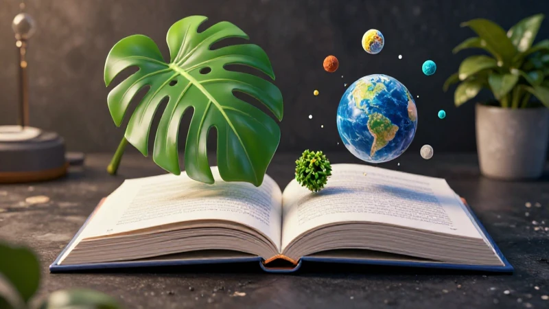 Libros de la nueva escuela mexicana en PDF para tercer grado 4 Ilustración 3D vibrante de libro de ciencia moderna