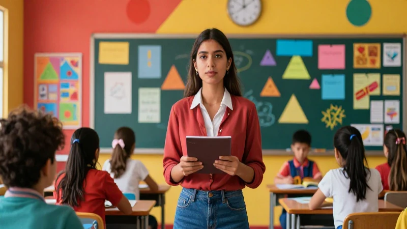Descarga gratis libros para maestros: Nueva escuela mexicana en PDF 4 Profesora vibrante en aula mexicana moderna