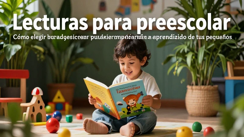 Lecturas para preescolar que impulsarán el aprendizaje de tus pequeños 3 Niño leyendo libros educativos para preescolar