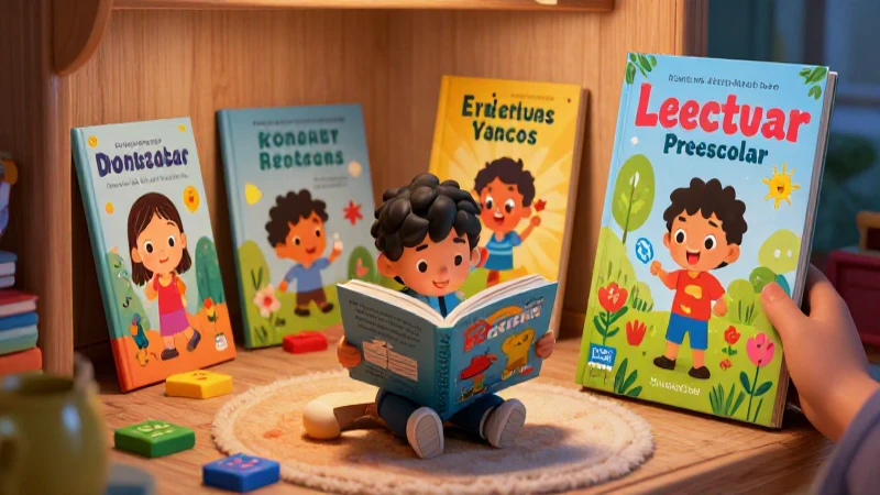 Lecturas para preescolar que impulsarán el aprendizaje de tus pequeños 4 Libros coloridos para el aprendizaje en preescolar