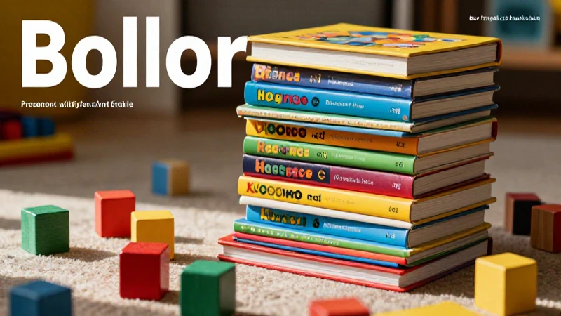 Libros de preescolar: aprendizaje y creatividad estimulados 3 Libros y bloques educativos coloridos y vibrantes
