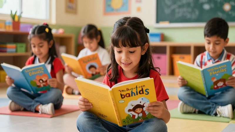 Libros preescolar SEP 2022: aprende y diviértete con los mejores 4 Niños mexicanos felices leyendo libros vibrantes