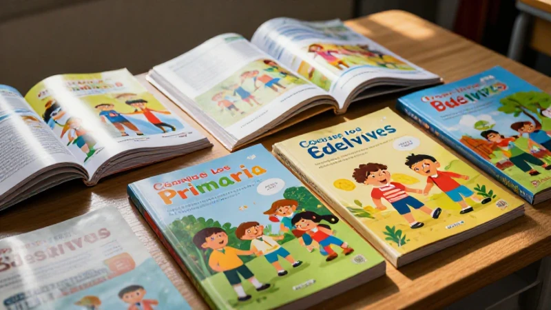 Libros de primaria Edelvives con ambiente escolar