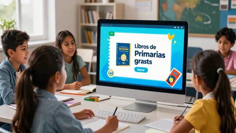 Accede ahora a libros de primaria gratis y enriquece el aprendizaje 3 Estudiantes mexicanos aprendiendo con recursos digitales brillantes
