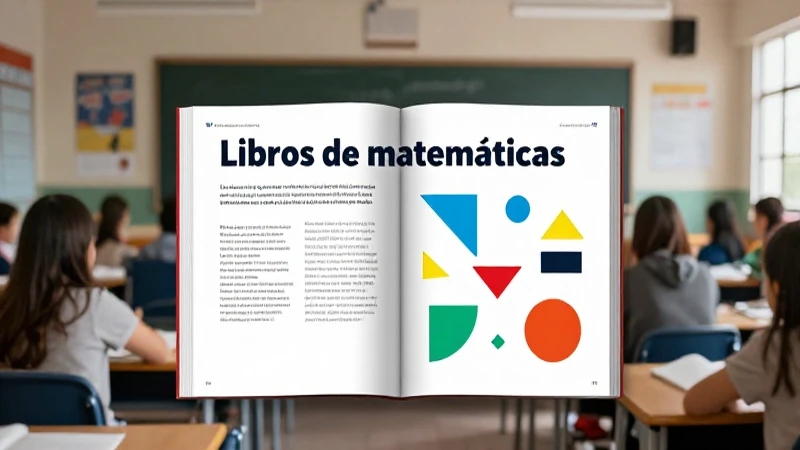 Diseño de portada de matemáticas para primaria