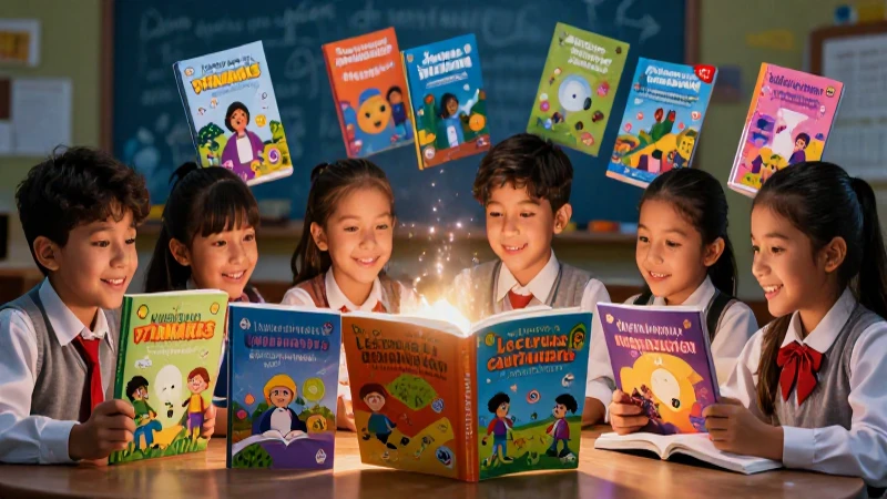 Libros de primaria, vibrantes e imaginativos