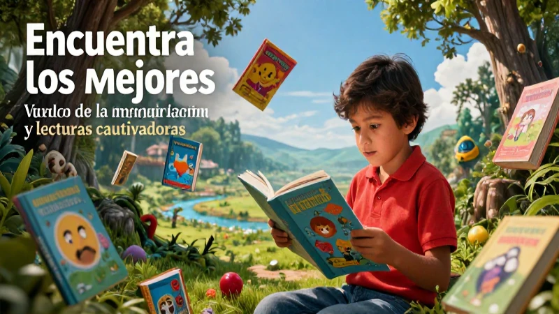 Niño lector vive su imaginación vibrante