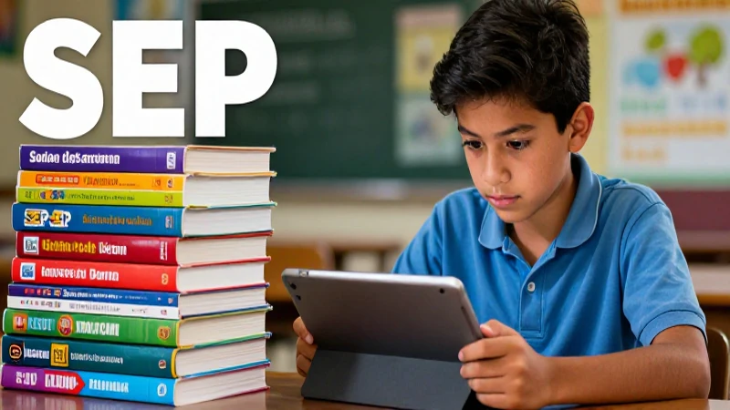 los mejores libros SEP para la escuela secundaria: ¡Encuéntralos aquí! 5 Estudiante mexicano estudia digitalmente con libros