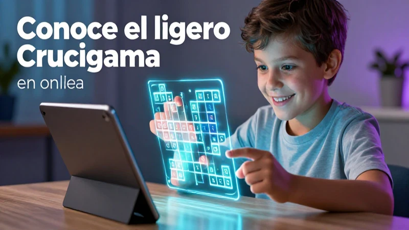Crucigrama digital educativo y divertido