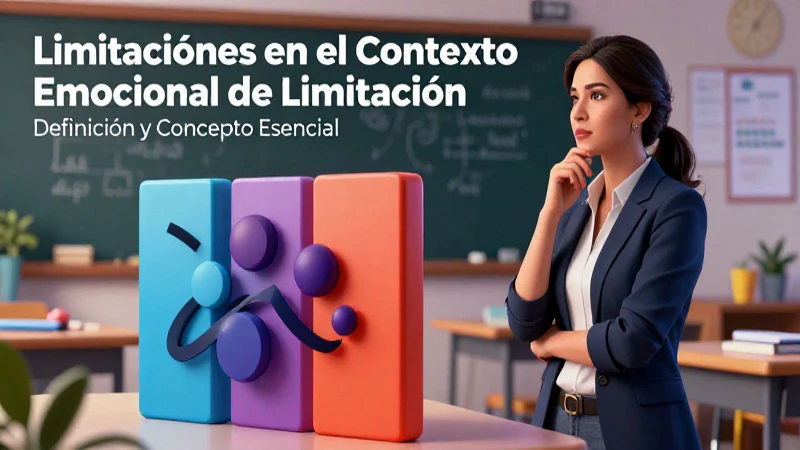 Limitación: Definición y Concepto Esencial Explicado 7 Maestro explica límites emocionales abstractos en el aula